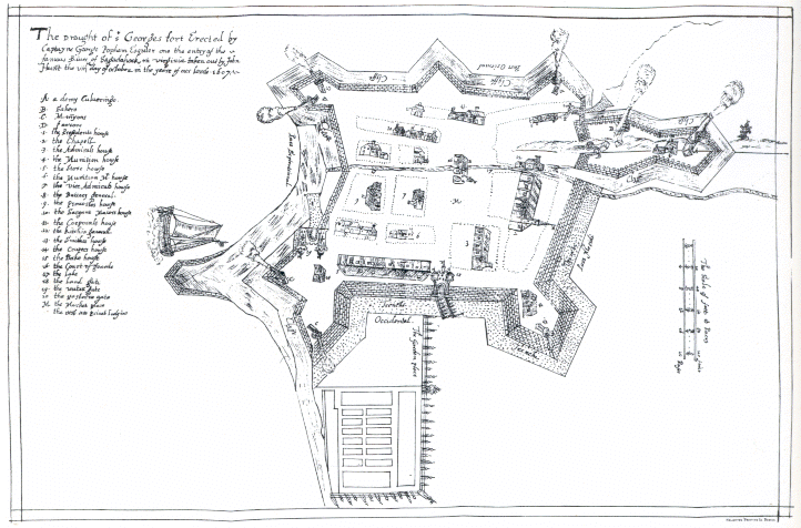 John Hunt's map showing Fort St. George