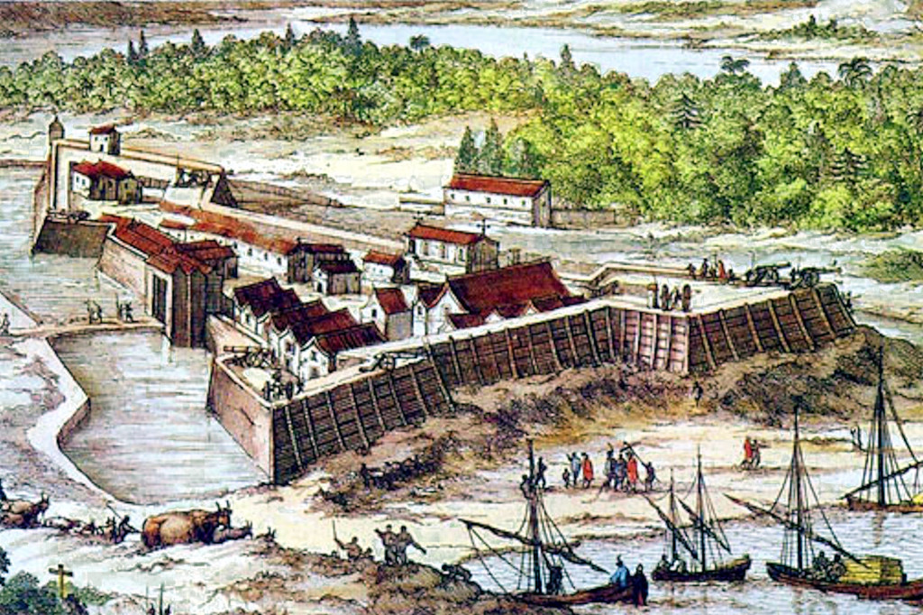 Artist's conception of Fort Caroline